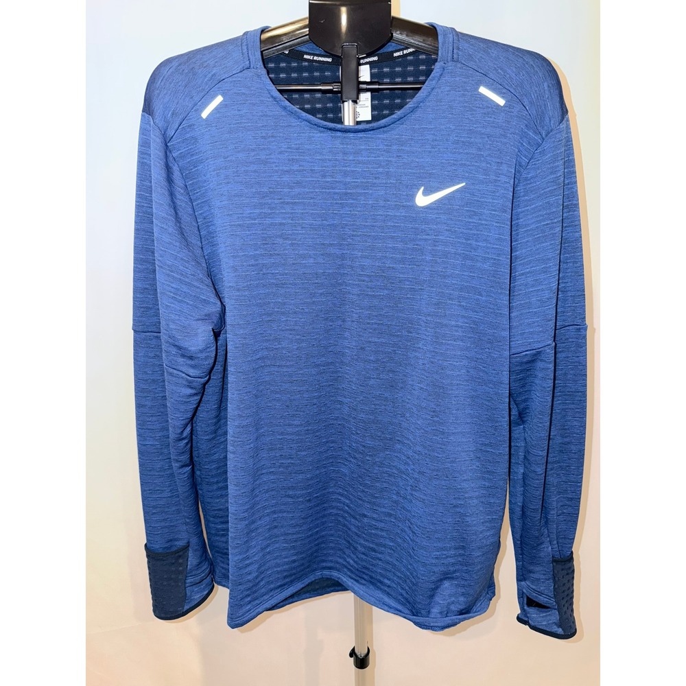 Nike Running Top Blue Therma-FIT Repel Element Long-Sleeve Mens XL DD5649-451